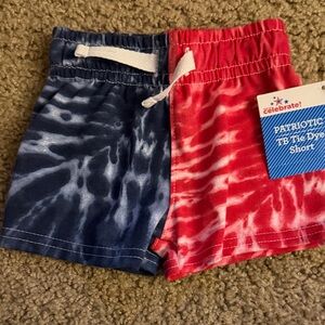 Baby Patriotic Tie Dye Shorts